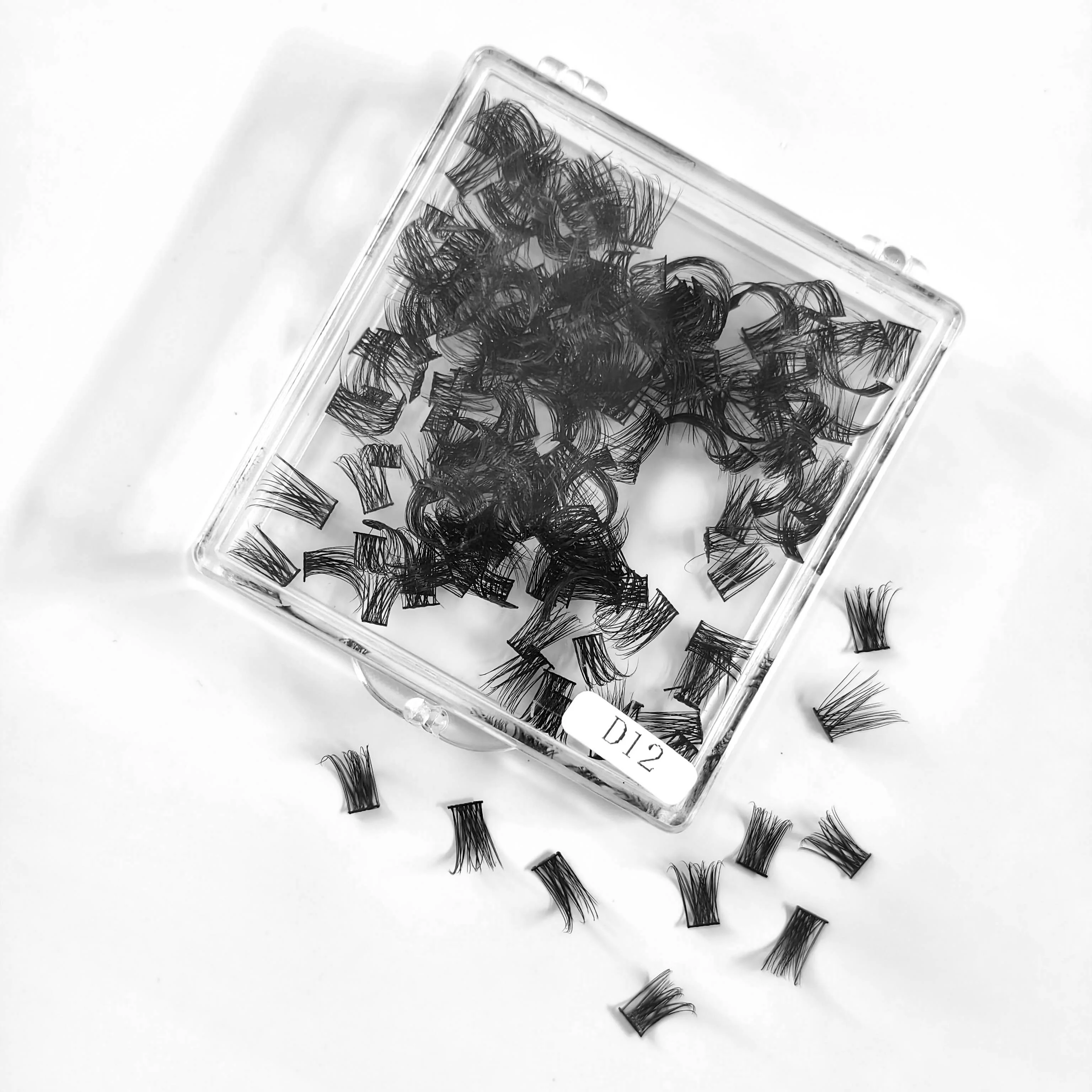 100PCS Cluster Wimpern DIY Einzelne Wimpern Verlängerung 3D Volumen Lash CC Curl Segmentierte Falsche Wimpern Natürliche Flauschige Wimpern – Detail 10