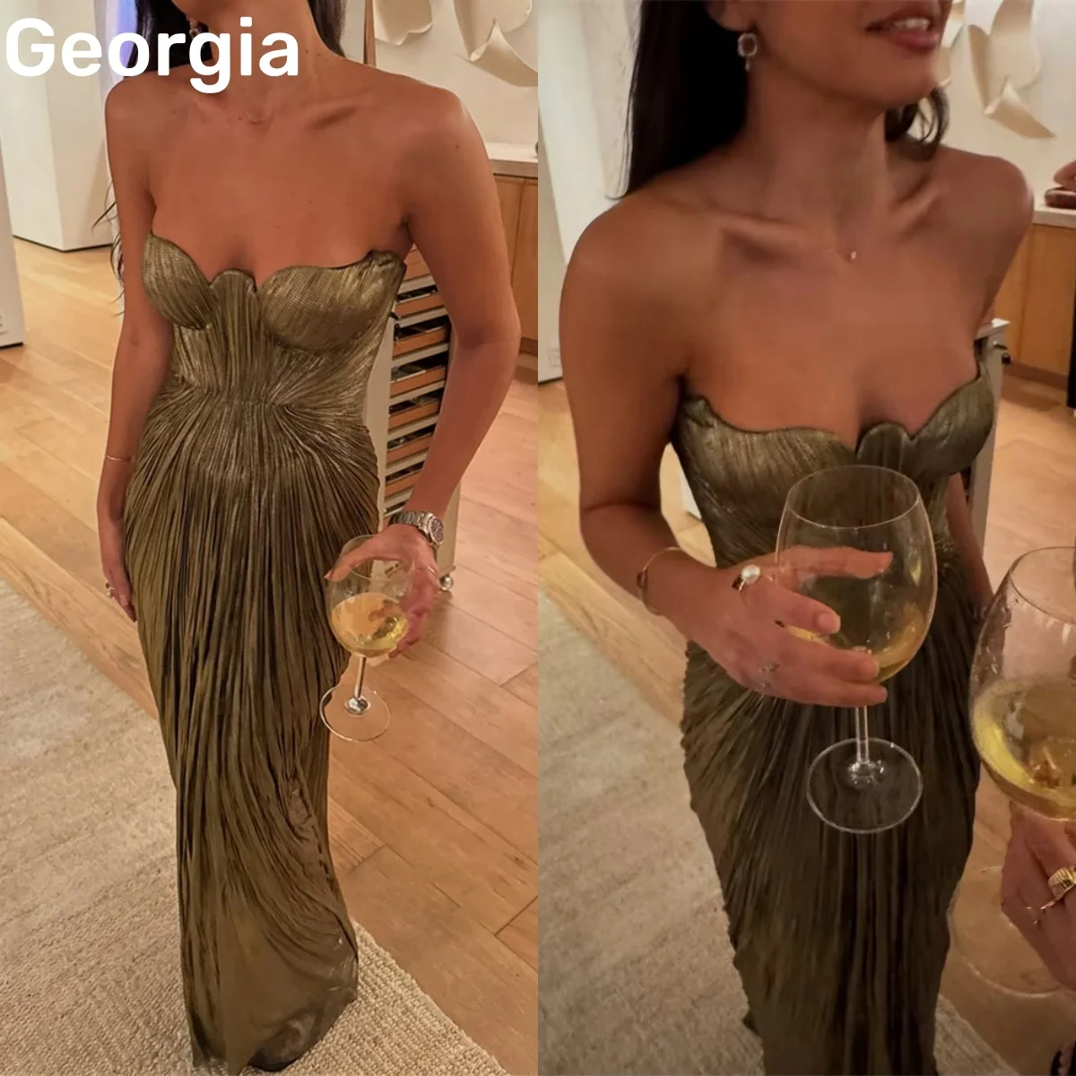 

فساتين سهرة Элегантное вечернее платье трапециевидной формы длиной до пола, платья для выпускного вечера с рюшами и молнией, вечернее платье без рукавов