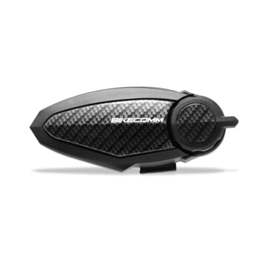 

Motorcycle Bluetooth headset intercom for helmet communication: carbon fiber, black, 1200M range, IP67 waterproof