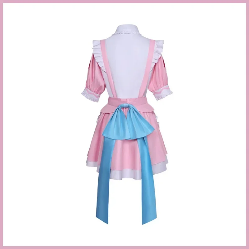 Fc6anime virtuale YouTubers Ber Yuuki sauna costume cosplay vtuber rosa cameriera vestito Lolita gonna donna carino kawaii festa di compleanno