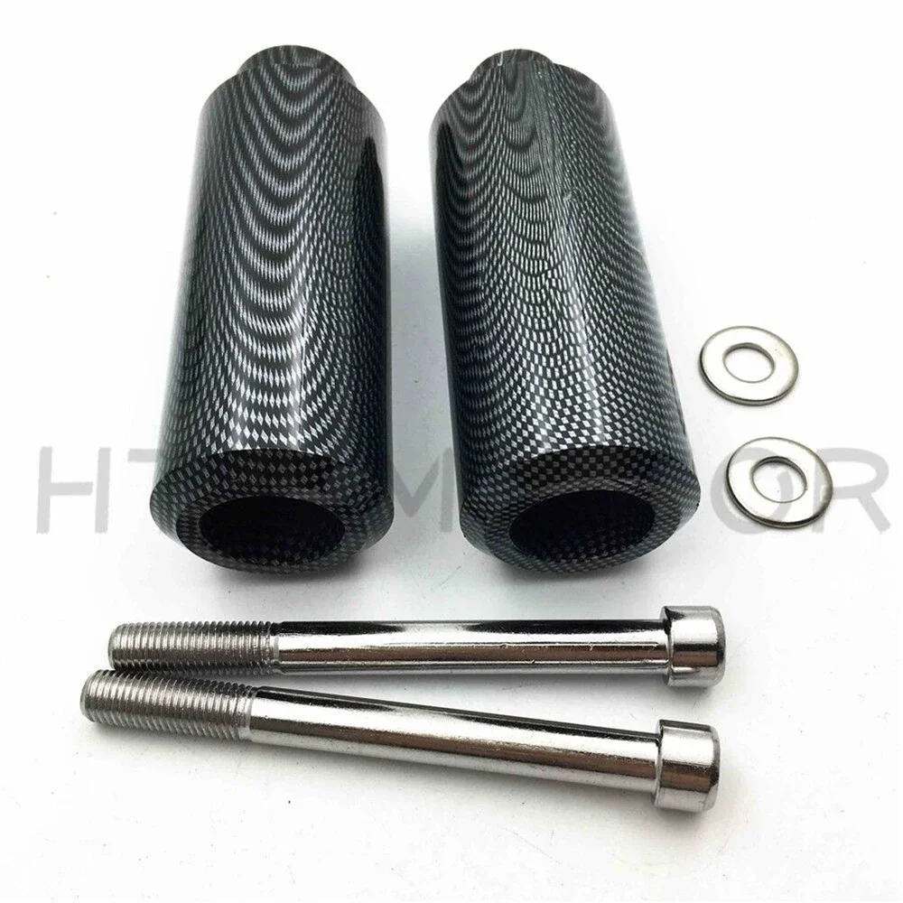 Sliders de quadro de carbono longo crash NO-CUT versão para honda cbr600 f4 f4i 1999-2007 2004 2005 2006 peças de motocicleta pós-venda