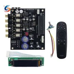 TZT F12 MUSES72320 Enthusiasts Level Preamplifier Board Volume Controller IR Remote Control with 2.08-inch OLED Display