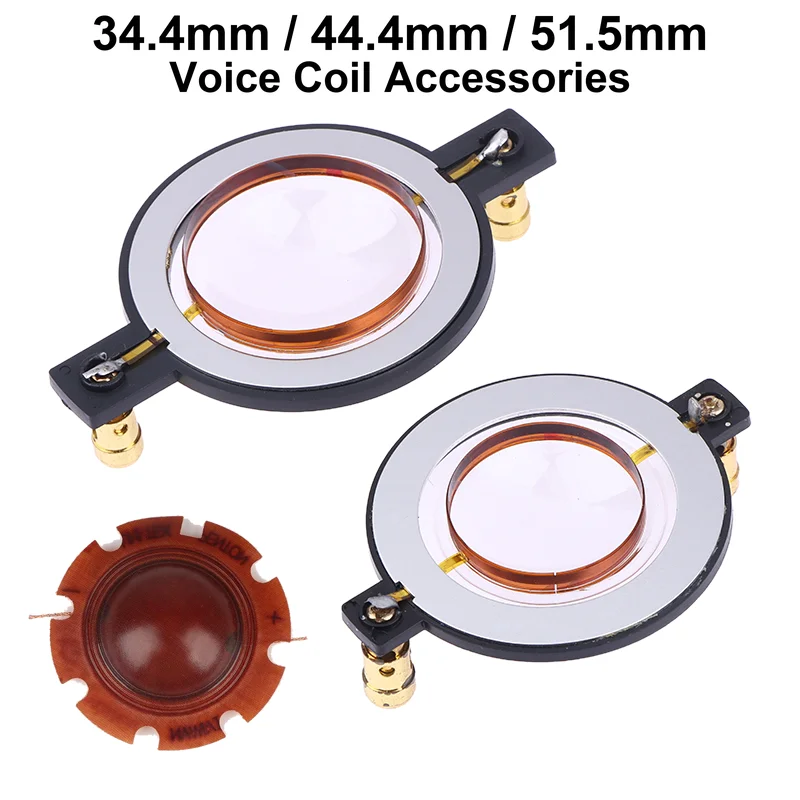 1Pc 34.4/44.4MM Audio Driver Speaker Titanium Film Tweeter Voice Coil Membrane DIY Treble Voice Coil Reel Tweeter Speaker Repair