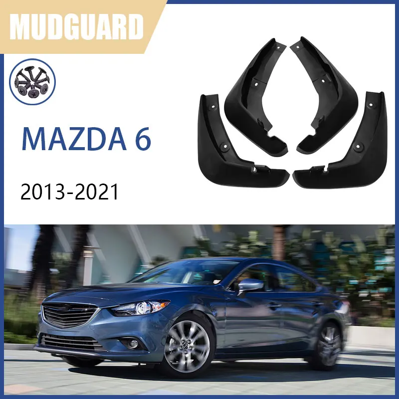 

Брызговики для Mazda 6 2013-2021 2020 2019 2018 2017, брызговики, водонепроницаемые колеса, детали, аксессуары, Стайлинг автомобиля, передний и задний