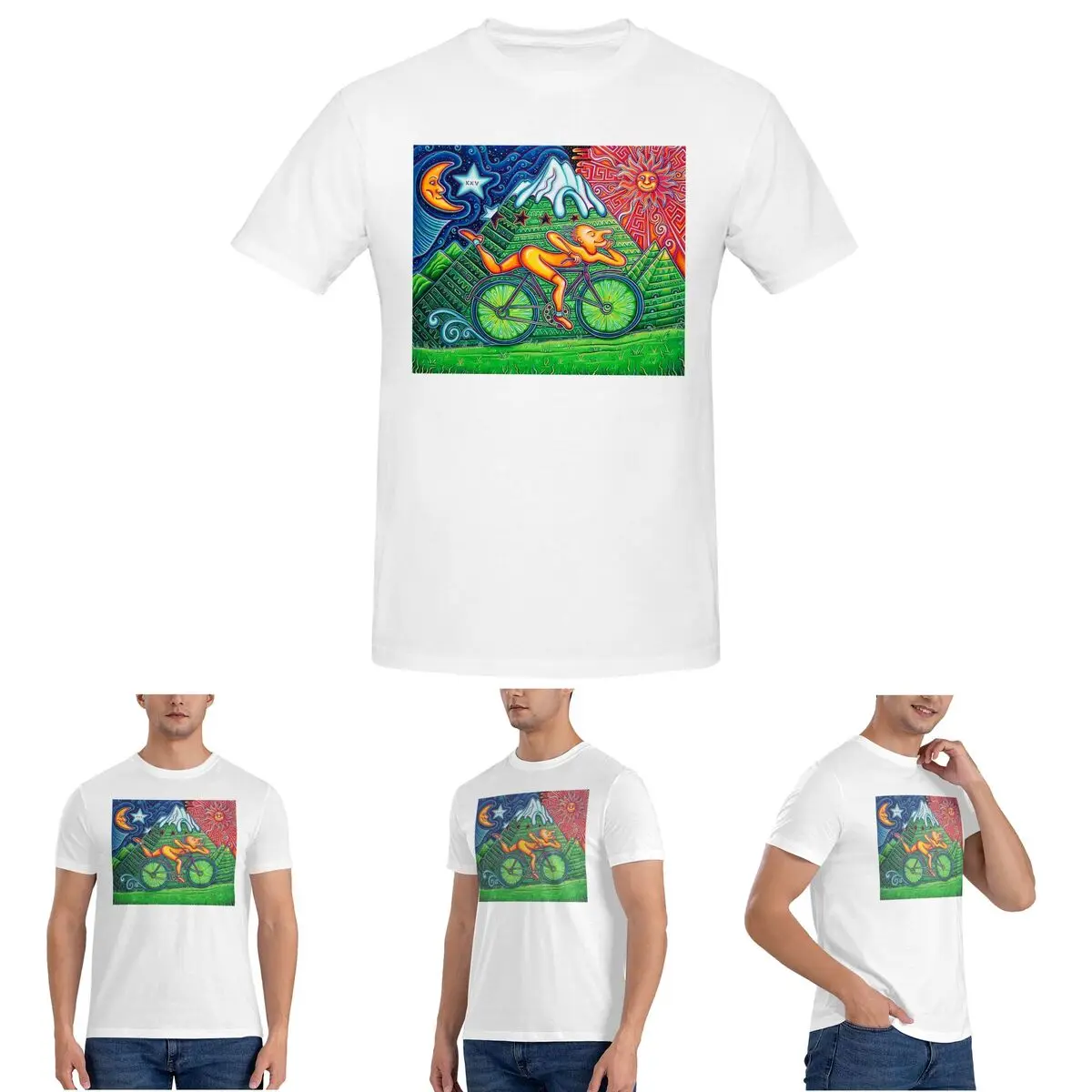 

Футболка для велосипедного дня для мужчин, хлопковые футболки большого размера, мужские футболки с коротким круглым вырезом, летняя одежда, топы, S-6XL