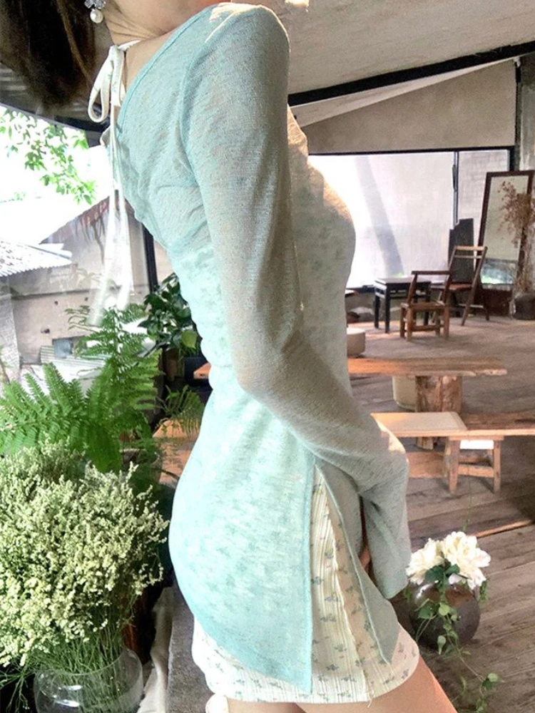 Conjuntos de vestidos elegantes femininos ajuste fino design primavera fairycore all-match estilo coreano temperamento respirável senhoras moda casual chique