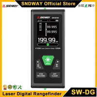 SNDWAY SW-DG60 DG100 2 Way Laser Measure Meter Rangefinder Green Laser Distance Meter Mini Digital Range Finder 60M 100M