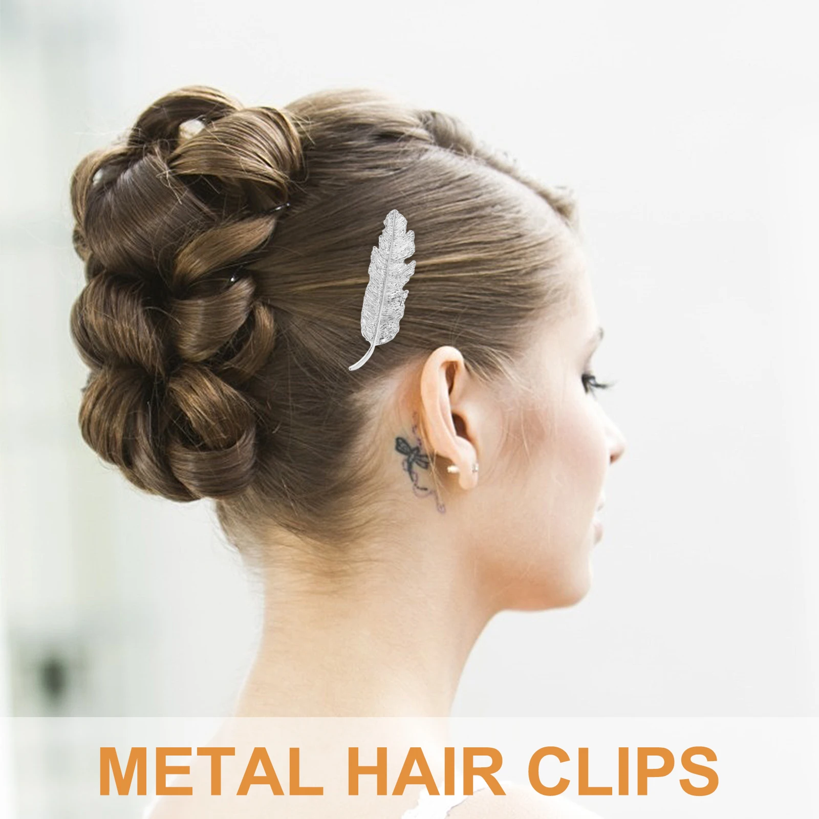 

4pcs Metal Silver Duckbilled Accessories Durable Quality Hairpins Barrettes Hair Clips Accessories
