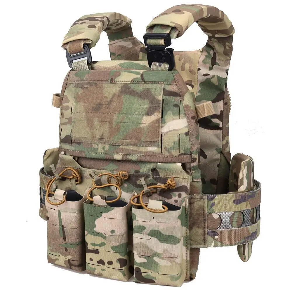 Тактический жилет Ferro V5 FCPC, держатель для охотничьих пластин, модульный быстросъемный портативный Molle Airsoft Training 556, тройной подсумок для журналов