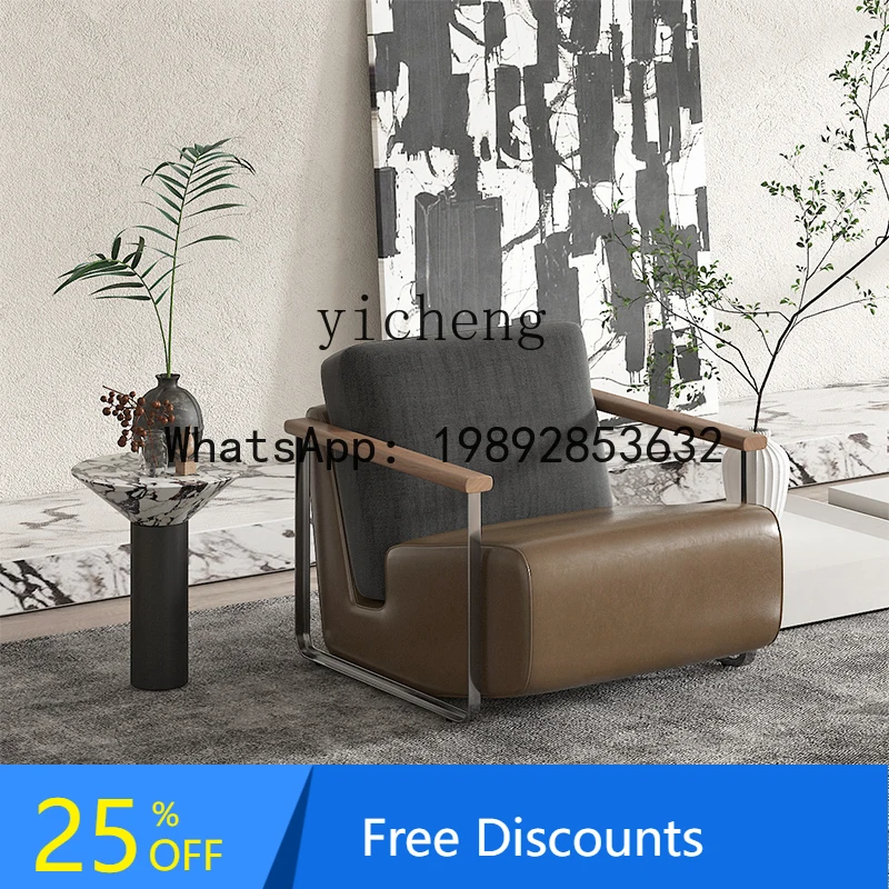 

LYY light luxury single sofa chair villa model room study sofa chair hotel lobby reception leisure chair home accessories