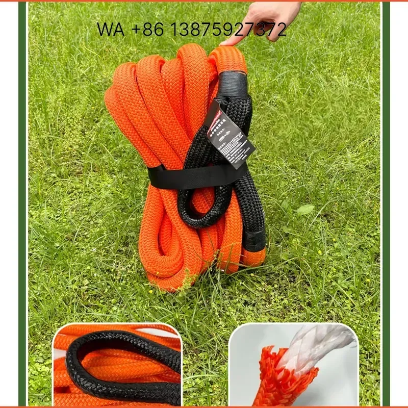 Wmwmnu Heavy Duty Nylon 4x4 Off Road Recovery Tools Combo Kit Emergency Tow Rope and Traction Strap for Car Truck SUV Pickup