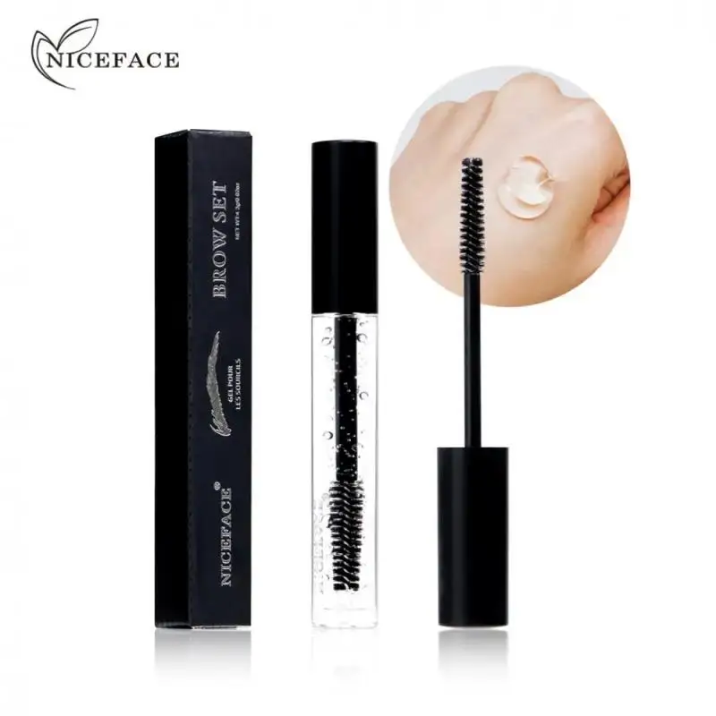 ¡1 ~ 10 Uds. ¡Caliente! Niceface nueva marca novedosa cosméticos Gel para cejas transparente fijo Gel para cejas resistente al agua de larga duración