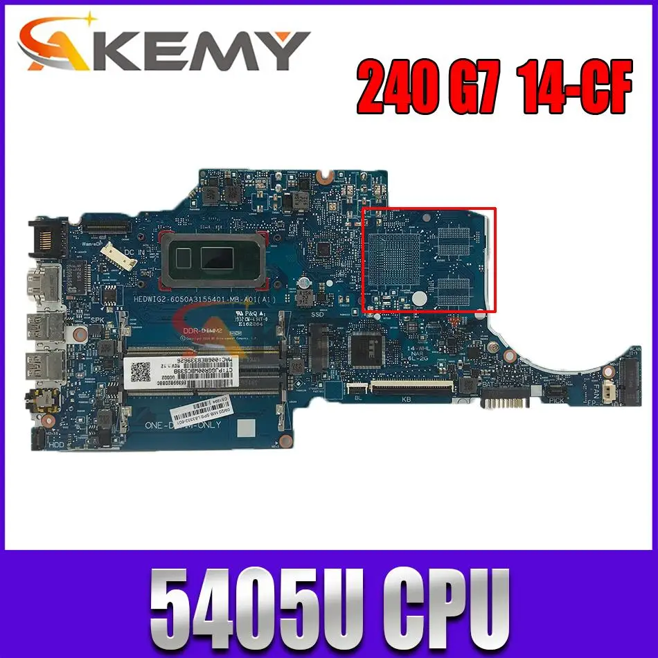

For HP 240 G7 14-CF Laptop Motherboard 6050A3155401 L83332-601 SRFG1 5405U Notebook Mainboard 100% Tested Pavilion