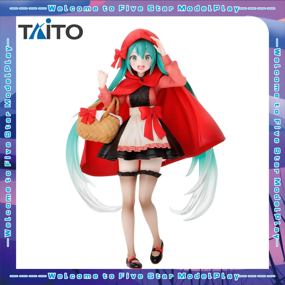 

In Stock Original TAITO Hatsune Miku Fairyland Doll Little Red Riding Hood Hand Model Anime Doll Toy Gift