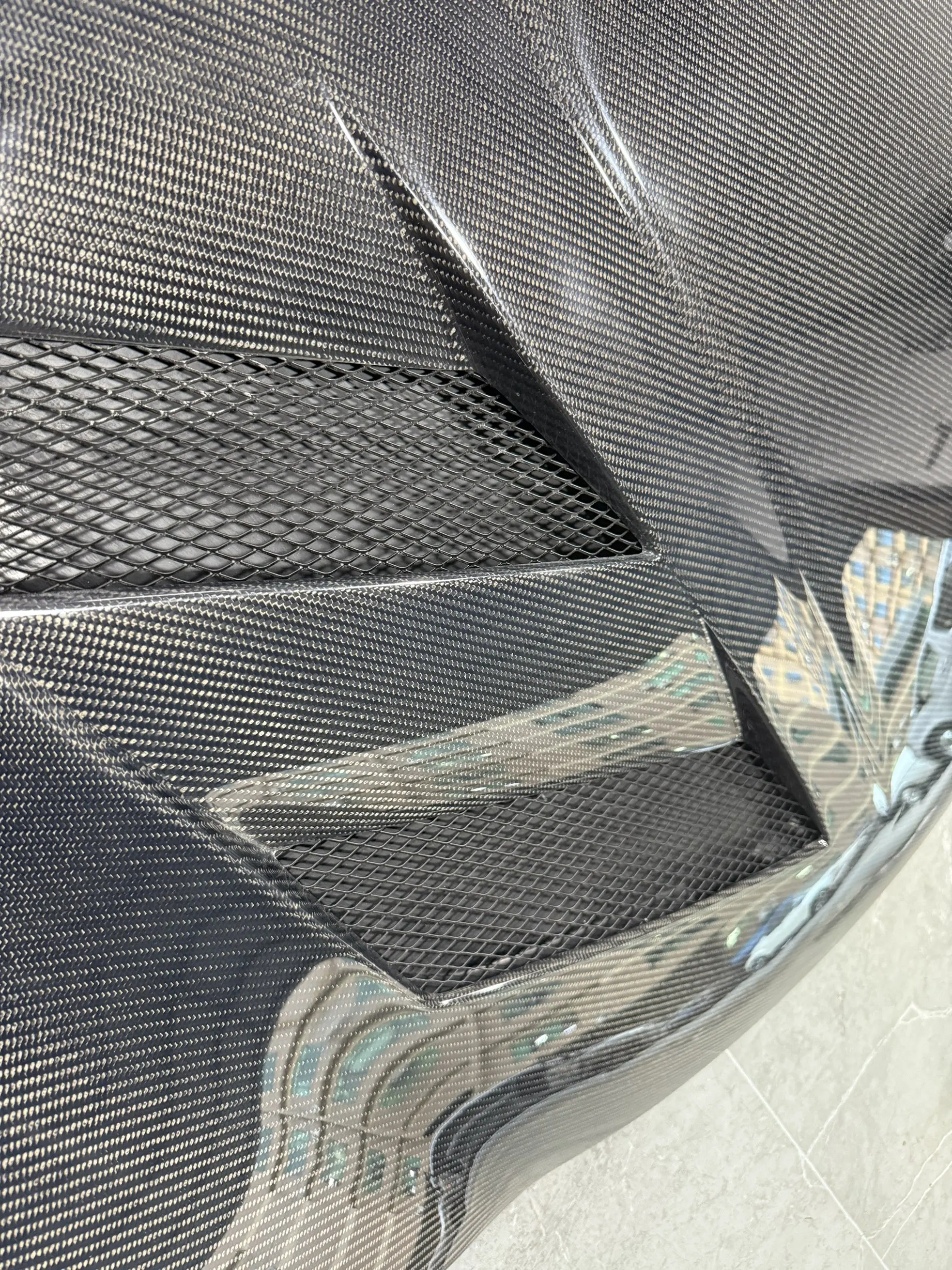Honeycomb‑Style Carbon Fiber Engine Hood Bonnet For Infiniti G37 4‑Door Sedan 2008‑2014