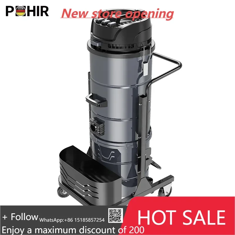 آلة تنظيف الأرضيات الرطبة والجافة الاحترافية من POHIR، مكنسة كهربائية صناعية تجارية #1