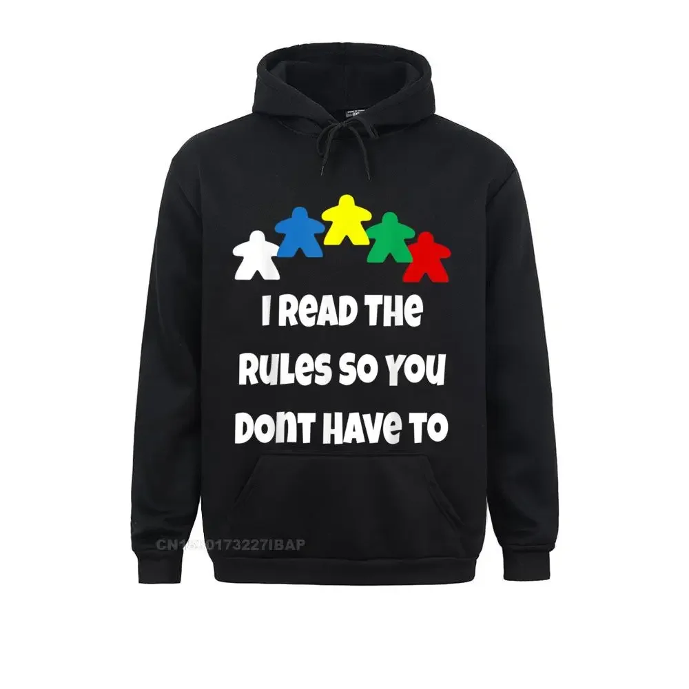 

Funny Meeple I Read The Rules So You Don't Have To Hoodie Hoodies Latest England Style Men's Sweatshirts Normcore Sportswears