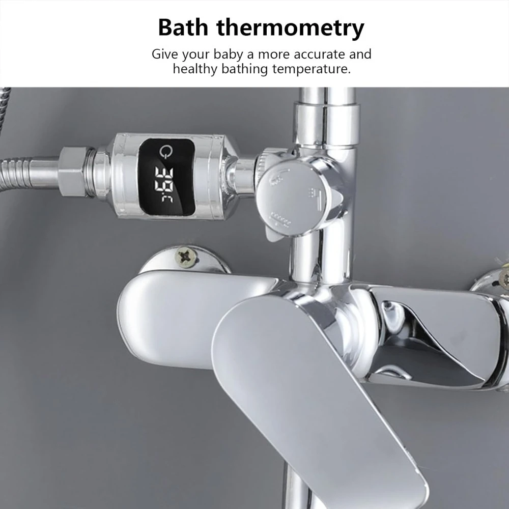Termometer Mandi Tampilan Digital LED Termometer Air Mandi Bayi Fahrenheit Celsius Termometer Digital LED Pyrometer Mandi