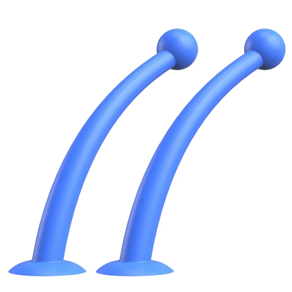 

1Pair Blue Silicone Suction Cup Antennae Decor Durable Flexible Easy Install Motorcycle Cycling Accessories