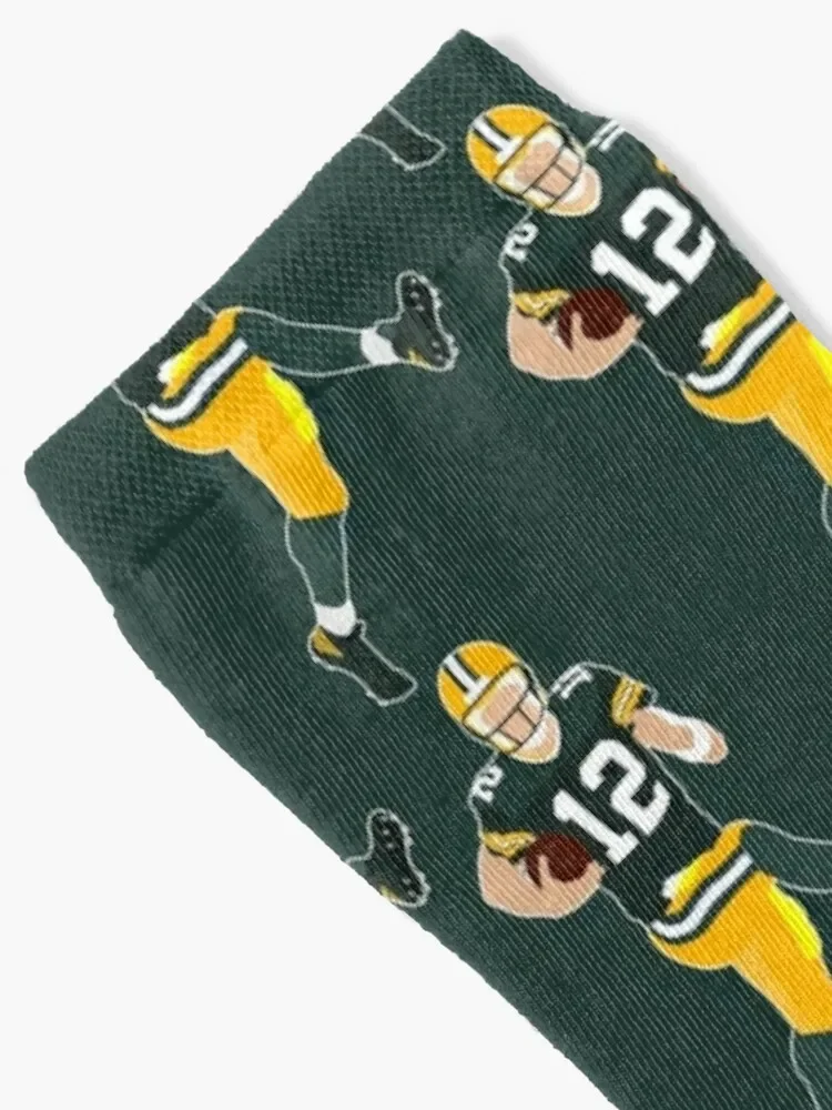 Green Bay Quarterback Socks cotton winter fashionable Men Socks Women's