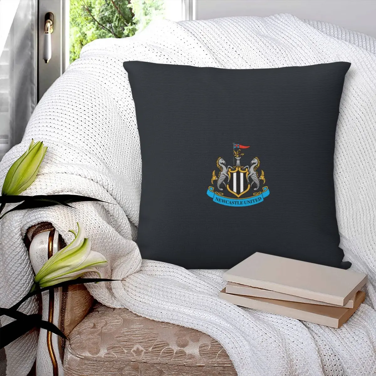 Newcastle United Football Blouses And Pillow Case Pillow Cover Bedroom Pillow Covers Pillow Case Decorative