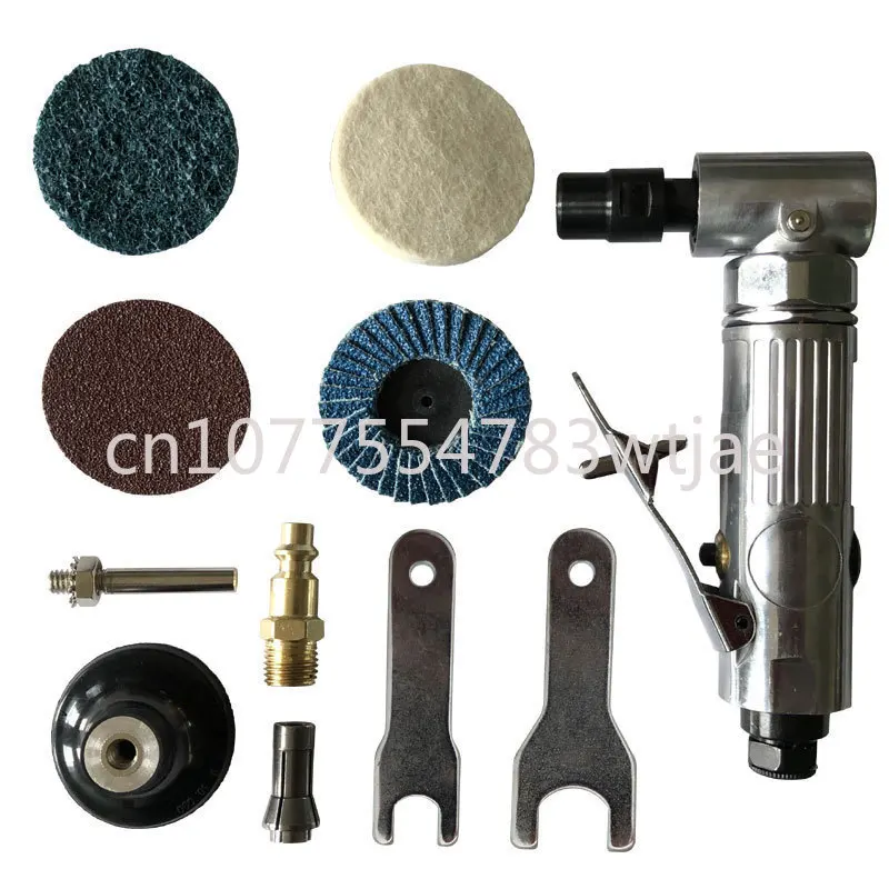 

90 degree pneumatic air grinder, engraving machine, rust removal machine, polishing color set, clamp head 1/4