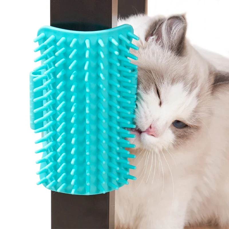 

Cat Comb Desk Corner Self Groomer Brush No Damage To Furniture Cats Scratcher Brush Cats Scrubbing Hair Remover Brush