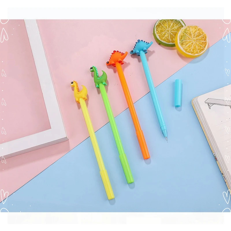 24 Pcs Creative Stationery Dinosaur Gel Pens Set Cute School Supplies Kawaii Stationery Pens for Writing