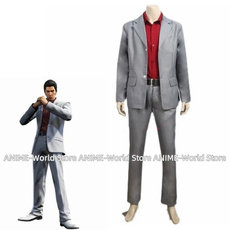 

Yakuza Kazuma Kiryu Uniform Manga Anime Game Christmas Party Halloween Uniform Outfit Cosplay Costume Customize any Size