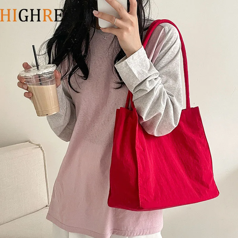 

Нейлоновая сумка-тоут для женщин, на одно плечо, вместительная, универсальная, через плечо, для повседневных поездок