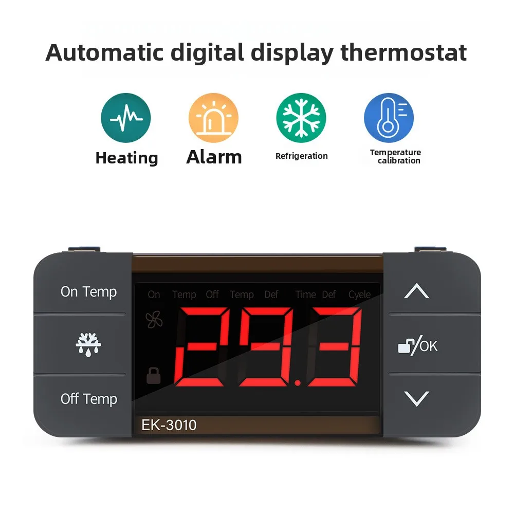 EK-3010 Regolatore di temperatura intelligente Magazzino Magazzino farmaceutico Regolatore di temperatura e umidità 220V incorporato