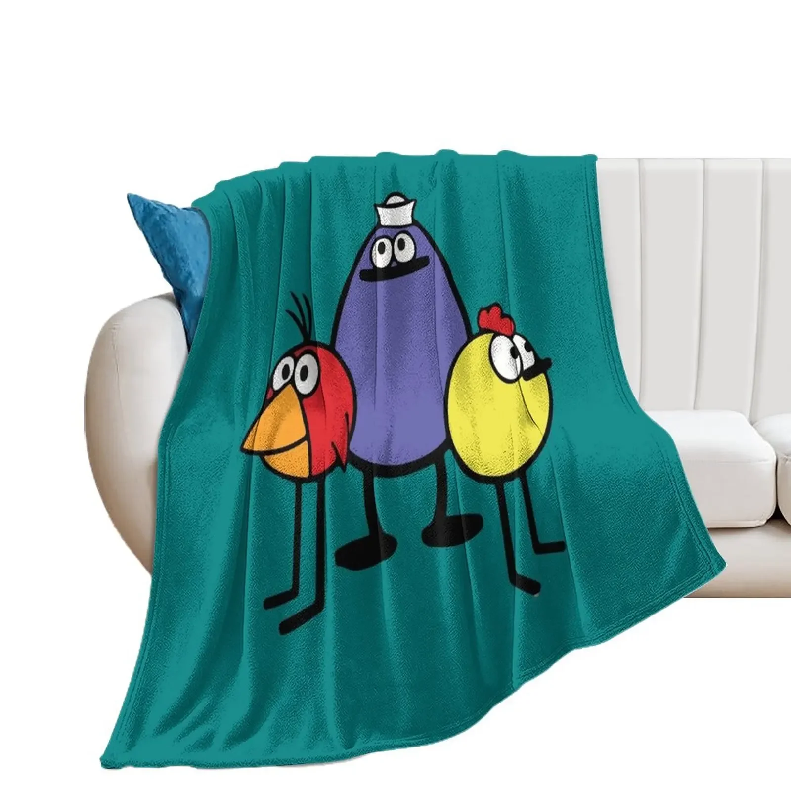 Peep and the big wide world 1 Throw Blanket Multi-Purpose Blankets Sofas Of Decoration Decorative Sofa Blankets