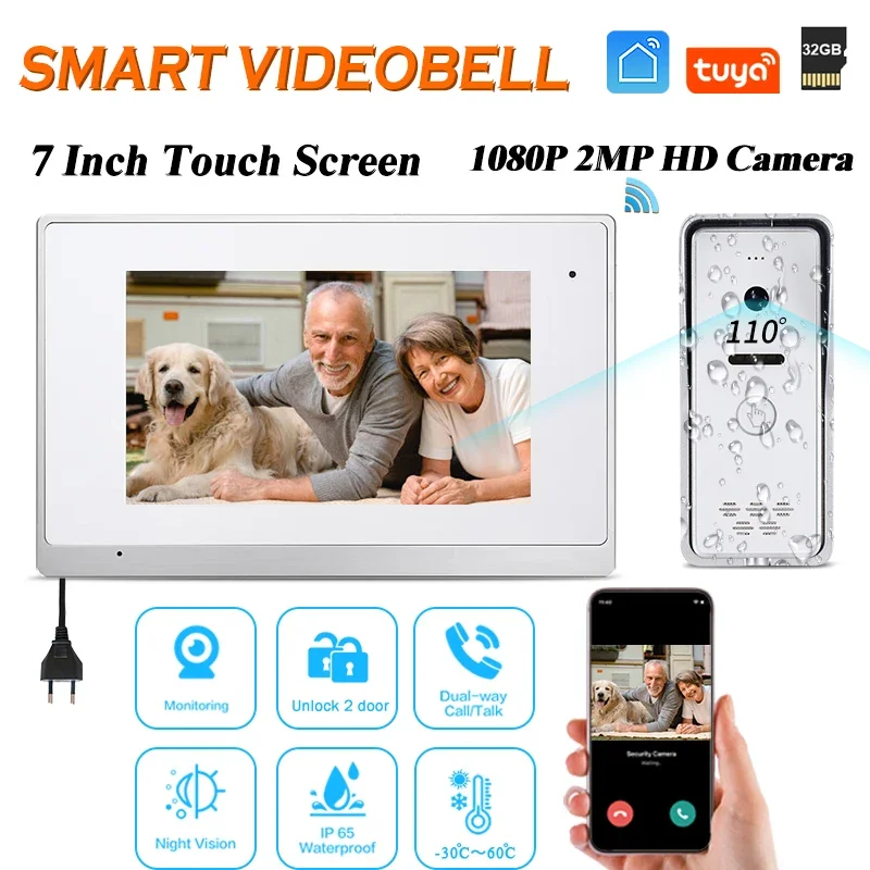 

OEM ODM Smart door bell camera wifi video tuya smart home kit blink visual control of the situation in front of the call unit