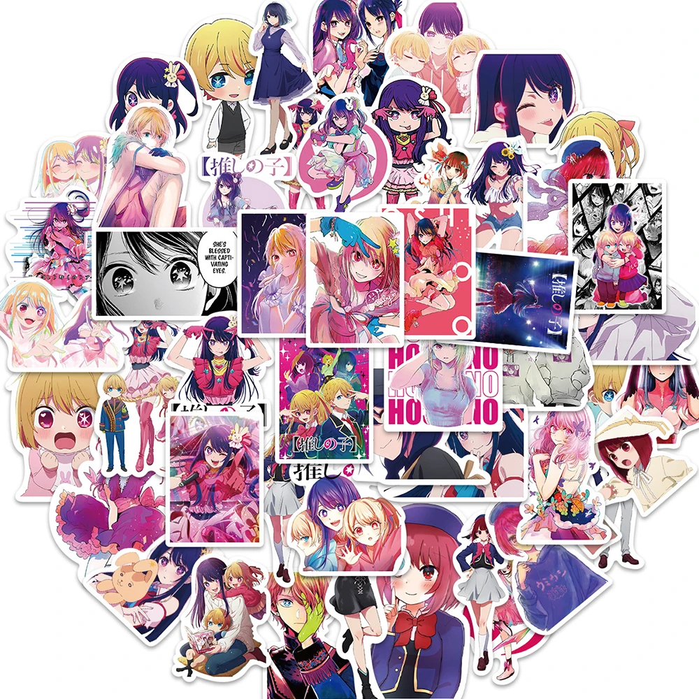 10/30/50PCS OSHI NO KO Anime Japan Girls Stickers Vintage For DIY Kids Notebook Luggage Motorcycle Laptop Refrigerator Decal Toy