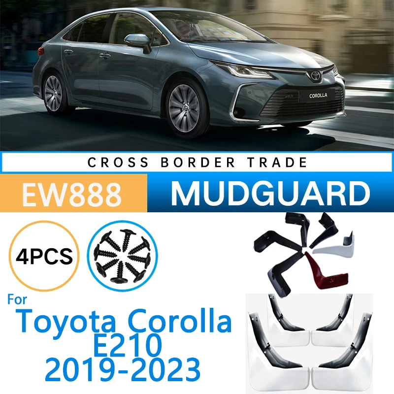 

Fender for Toyota Corolla E210 Accessorie 2019 2020 2021 2022 2023 Car Baking Paint Mud Flaps Guard Wheel Front Rear Splash Flap