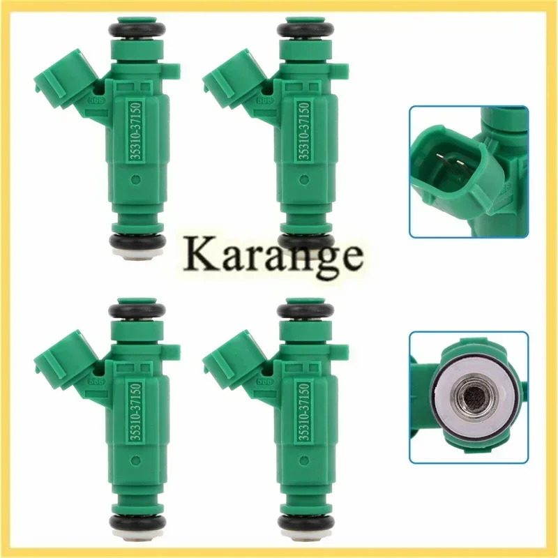 4PCS Fuel Injector for Hyundai Santa Tucson Tiburon Kia Rio Rio5 Optima Sportage 1.6 2.0 2.7 3.5 35310-37150 3531037150 New