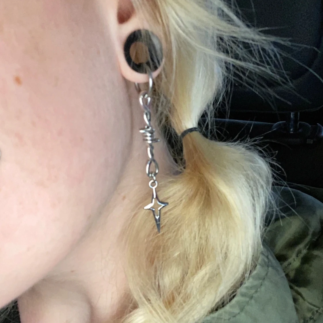 Barbed Wire  Goth Grunge Punk Cute  Earrings