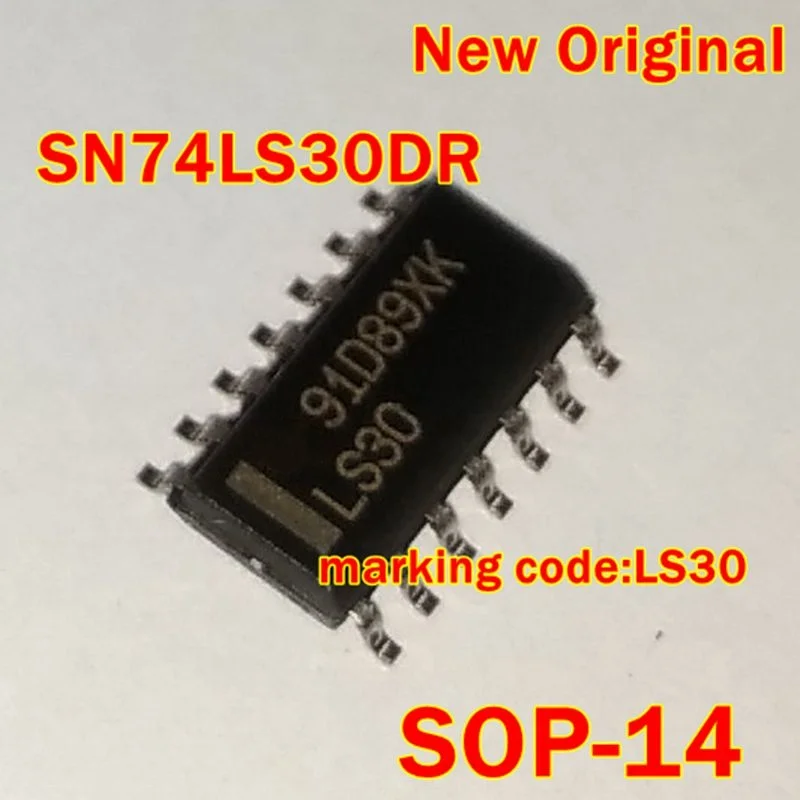 1Pcs to 100Pcs Sn74Ls30Dr Sn74Ls30D Sop-14 New Original Marking Code: Ls30 8-Input Positive-Nand Gates