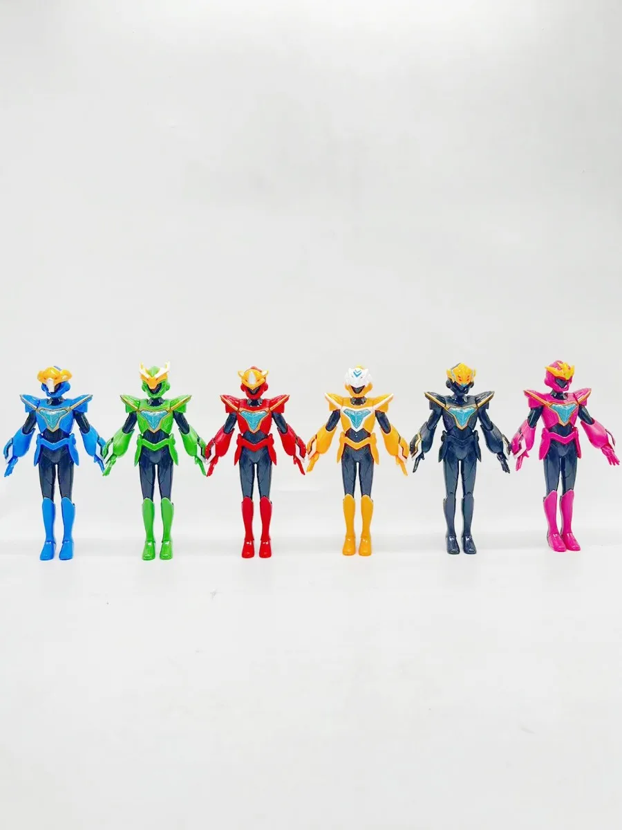 Anime Hemelse Krijgers Krachtige Dinosaurus Rangers Robots Pvc Actiefiguurspeelgoed Voor Kinderen Verjaardagscadeaus Verzamelbaar