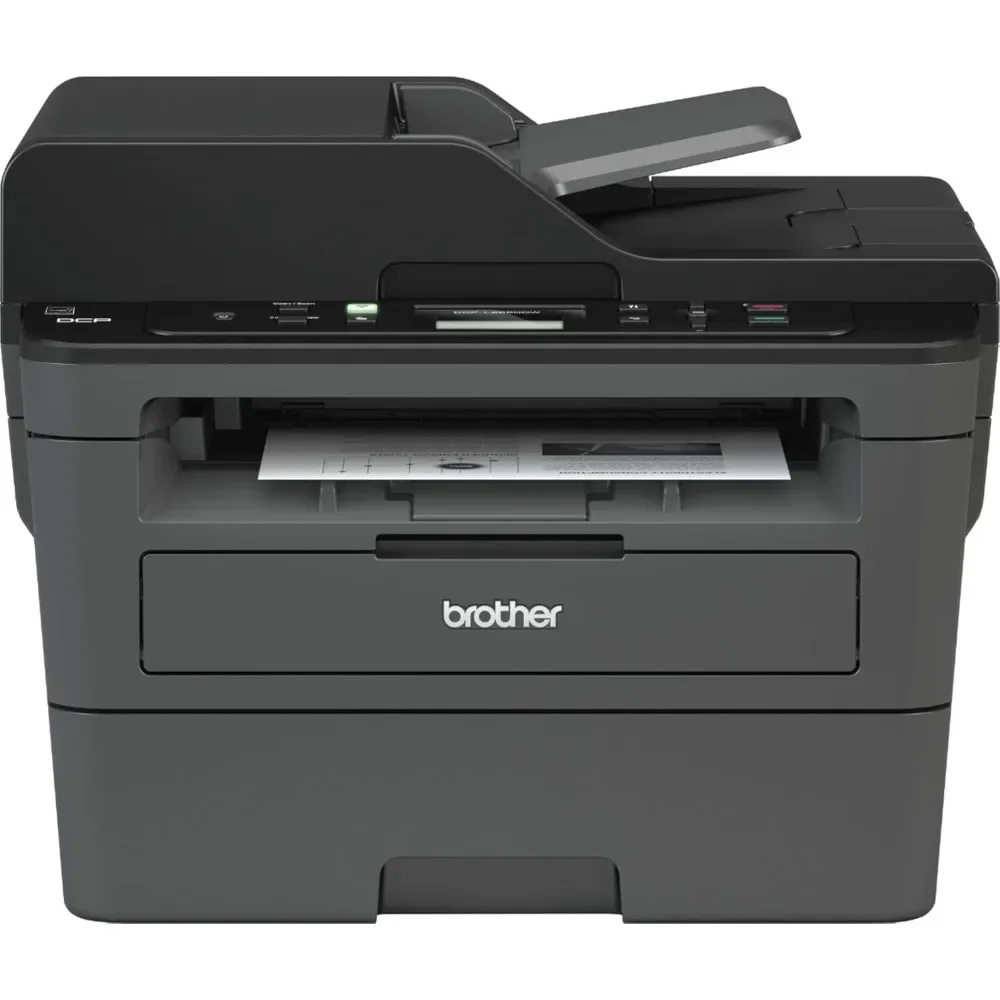 DCP-L2550DW Wireless All-in-One Monochrome Laser Printer, Black-Print Scan Copy-2400 x 600 dpi, 36 ppm, 128MB Memory, 250-Sheet