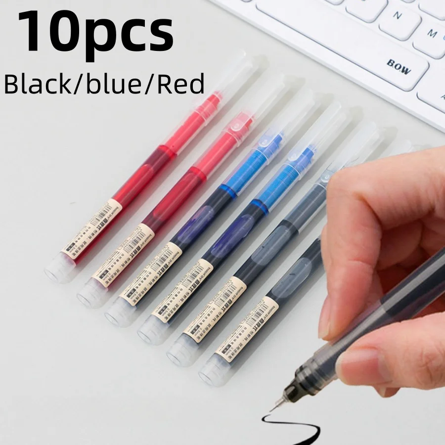 

Набор из 10 черных, синих, красных нейтральных ручек, быстросохнущих, предназначены для школы, офиса и домашнего использования.