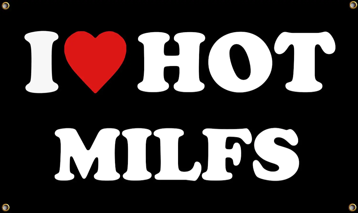 miylf: تجربة مميزة مع علم I Love Hot Milfs في منزلك أو مكتبك