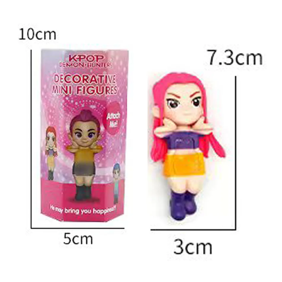 Figuras de cazadores de demonios de Anime Kpop, caja ciega de PVC, Mini modelo de juguete de dibujos animados, muñeca decorativa de escritorio para niños, regalo sorpresa de Halloween
