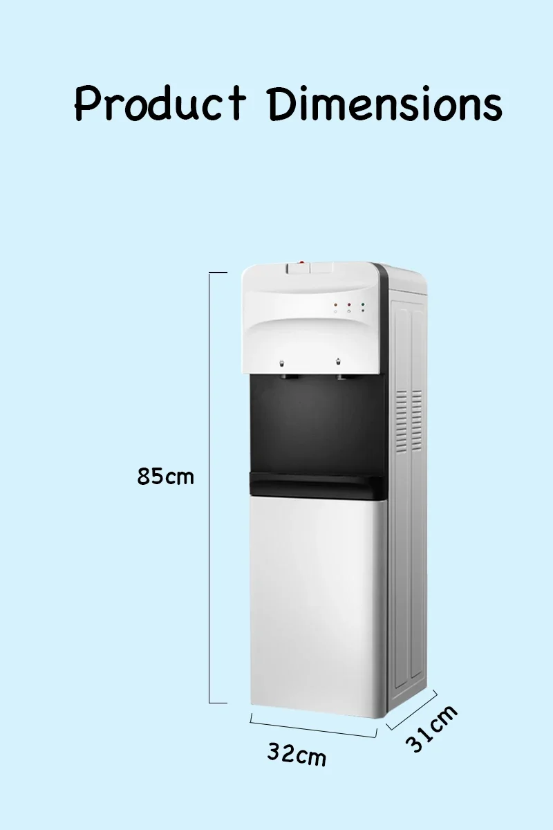 New Modern Hot & Cold Water Dispenser with 3 Taps 220v 60hz Domestic Instant Business Direct Drinking Water Dispenser Two Modes