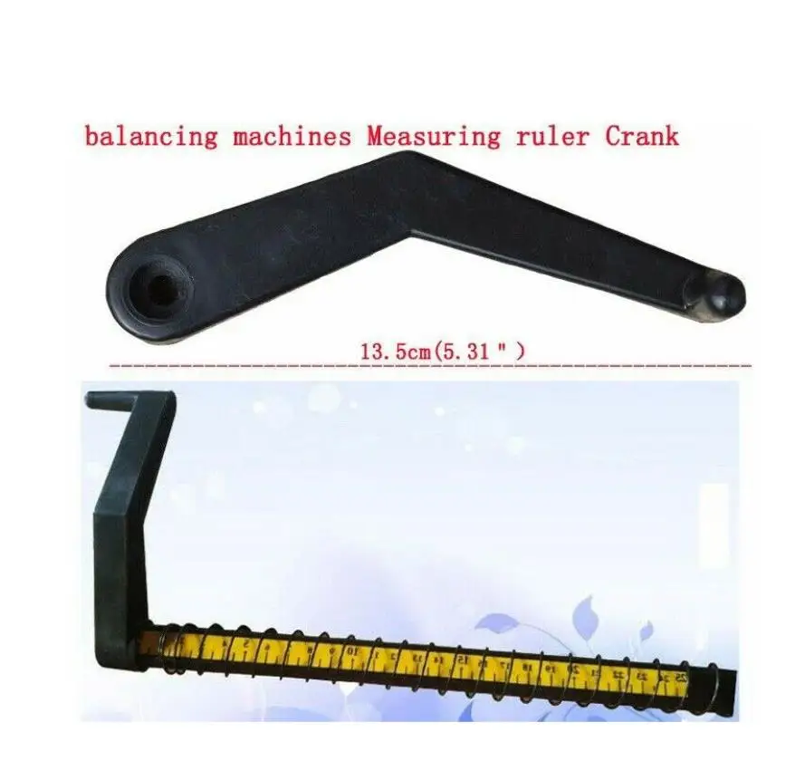 1X Wheel Balance Instrument Calipers Handle Balancing Measuring Ruler Crank Handle Tire Balancer Machine Tire Changer Machine