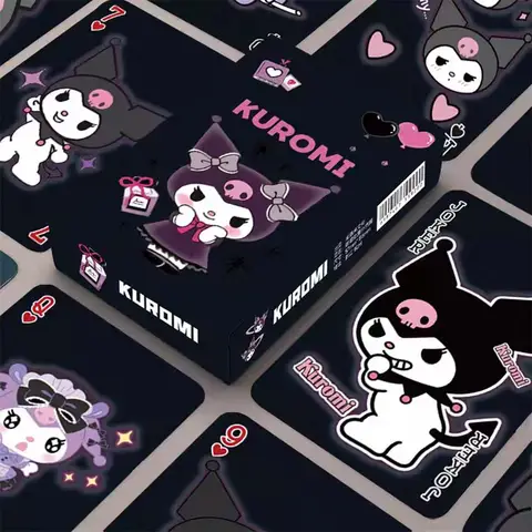Sanrio Poker Spelkort Brädspel Anime Kuromi Barnleksaker Kortlek Manga Spelkort 10 best sales anime pokerspelkort - №1