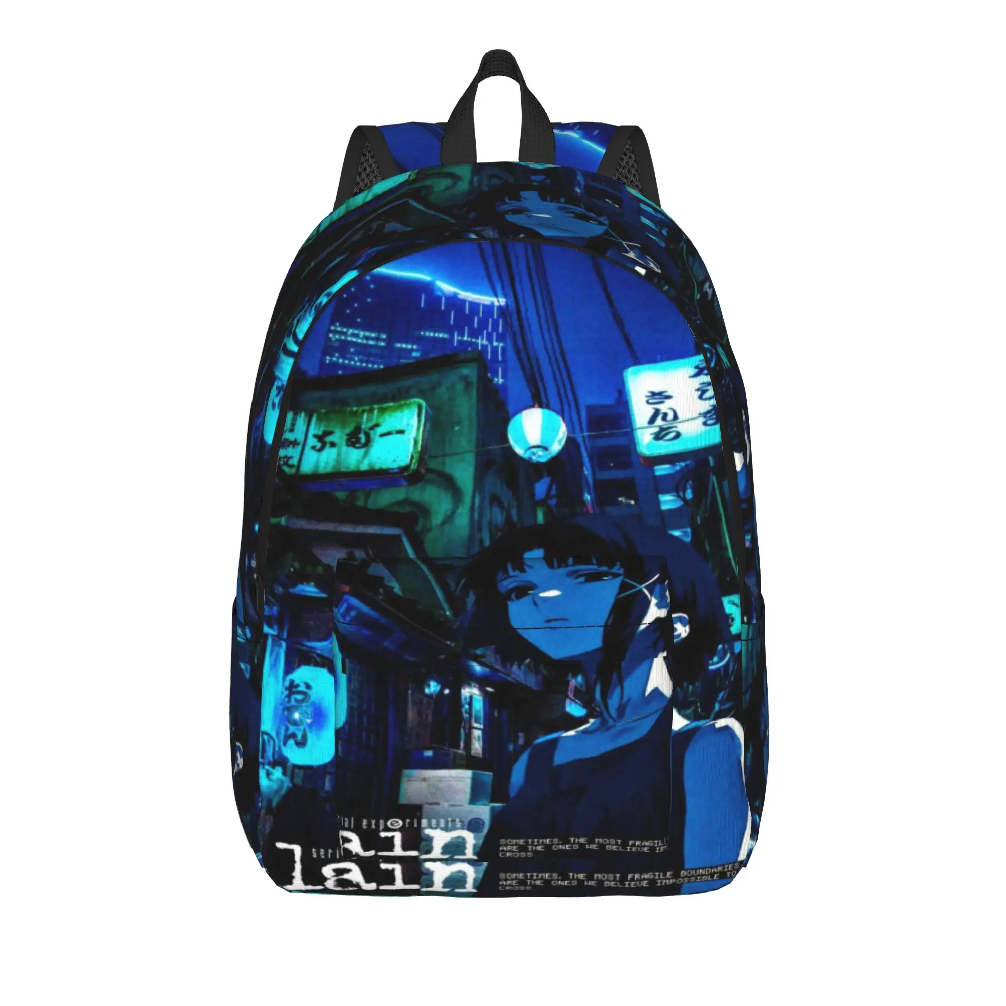 Serial Experiments Lain Lwakura  Teenage Backpack Gift Student Business  Daypack for Men Women Laptop Computer Shoulder Bag