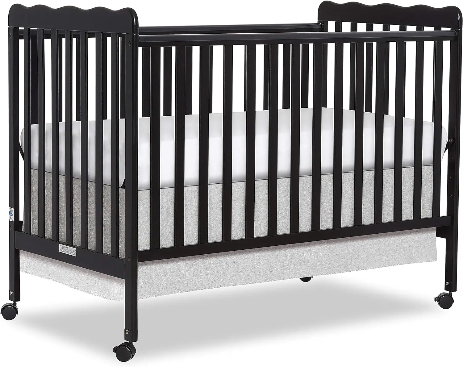 Carson Classic 3-in-1 Convertible Crib warna hitam