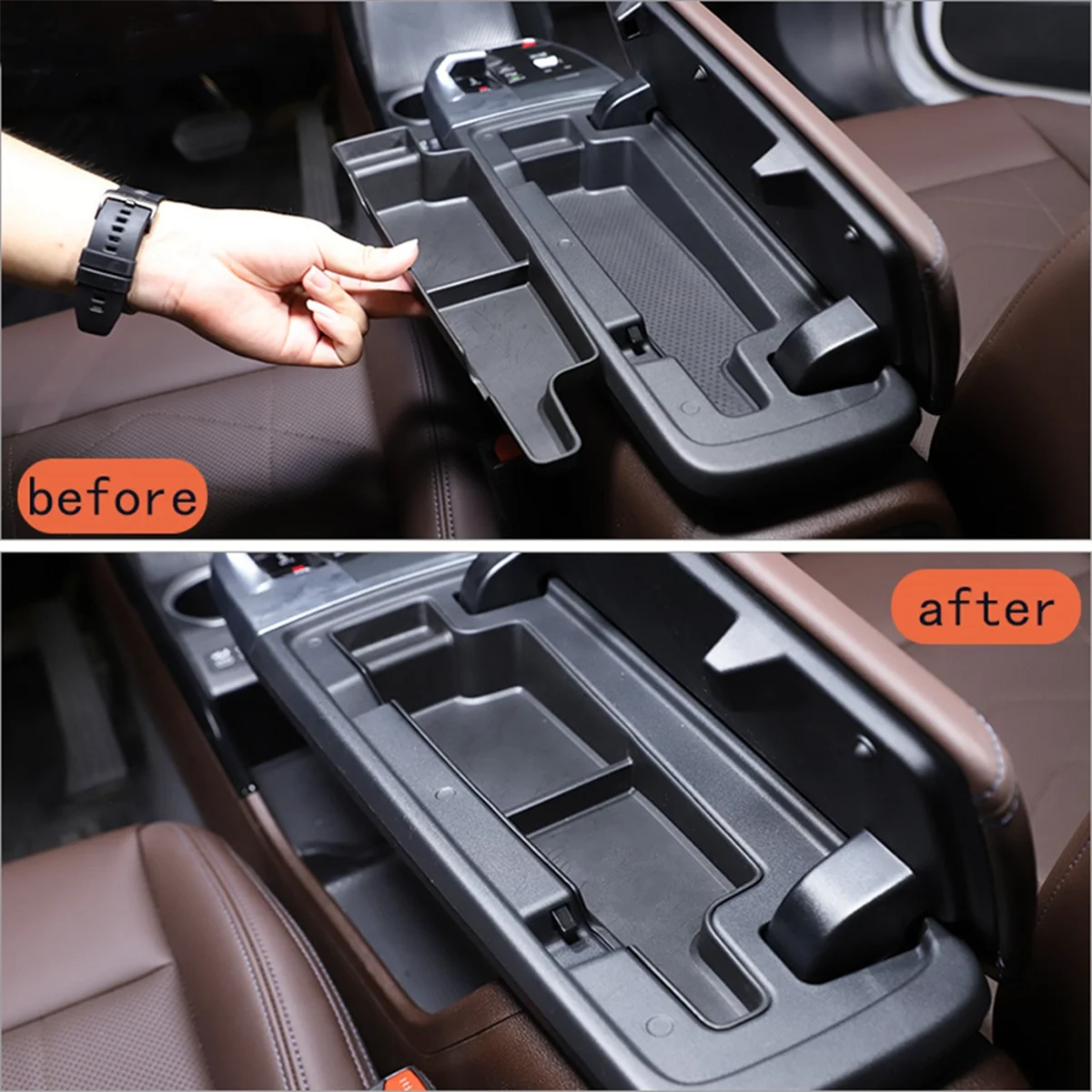 مركز التحكم مسند الذراع صندوق تخزين ، منظم صينية ، اكسسوارات السيارات ، BMW X1 U11 ، 2023 ، 2024