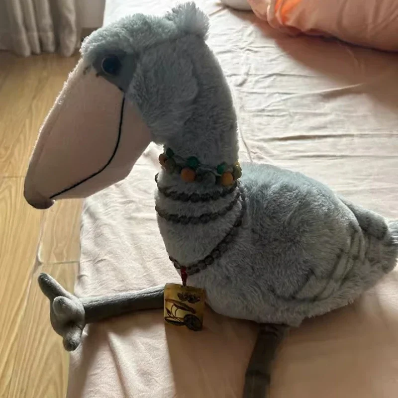 Cute Realistic Shoebill Stuffed Animals Toy Soft Whale-headed Stork Bird Plush Doll Throw Pillow Sofa Cushion Birthday Xmas Gift